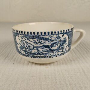 Currier & Ives Blue Cup Replacement Piece